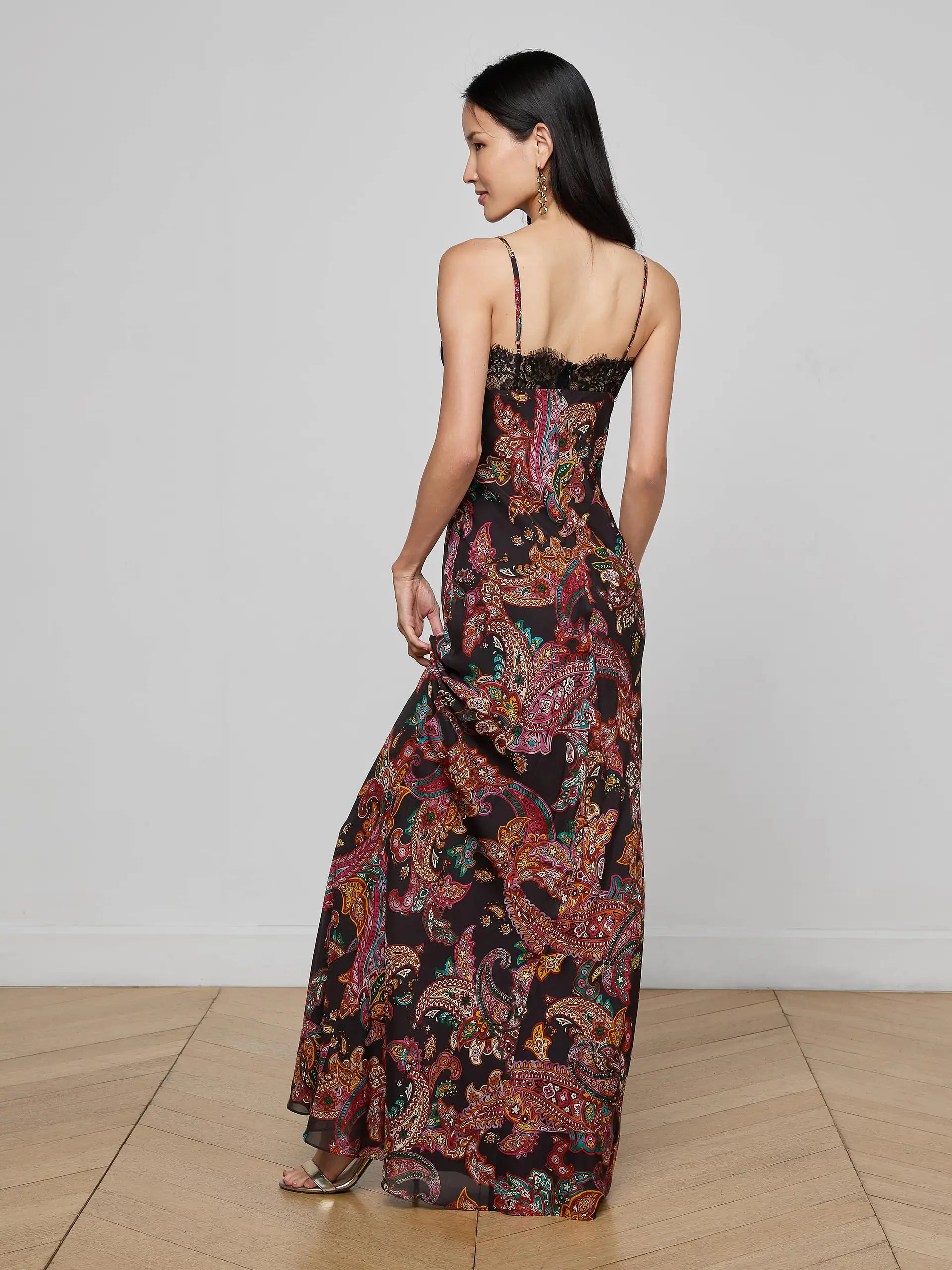 SUSANNA SILK LACE GOWN