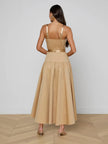 RIMA MAXI DRESS IN MACADAMIA BROWN