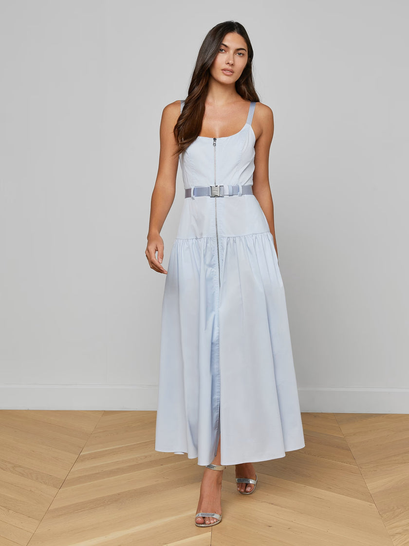 RIMA MAXI DRESS IN PALE BLUE MIST
