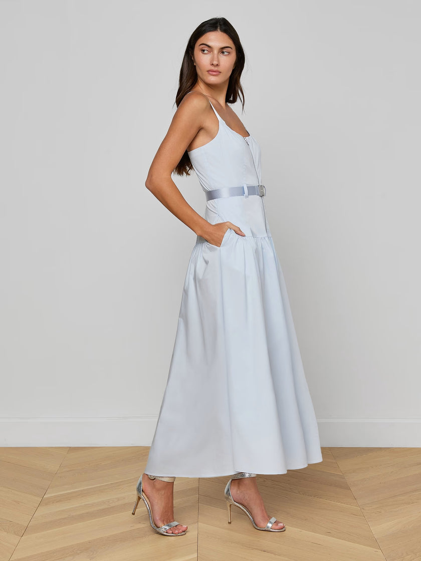 RIMA MAXI DRESS IN PALE BLUE MIST