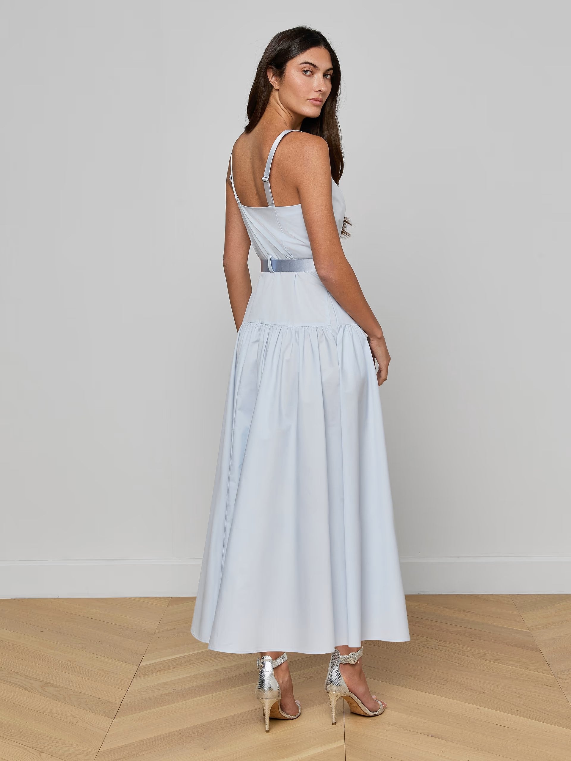 RIMA MAXI DRESS IN PALE BLUE MIST