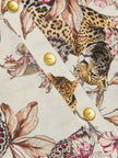 KIERSTEN DRESS IN WHITE MULTI LARGE BUTTERFLY JUNGLE