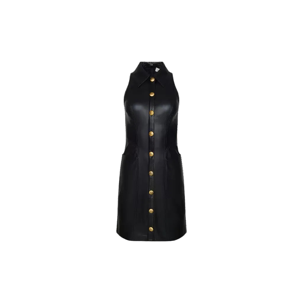 APOLLINE VEGAN LEATHER DRESS