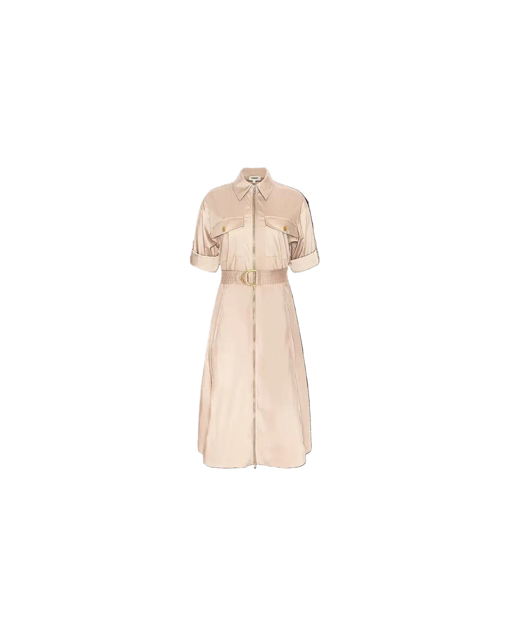 CALLEN SHIRT DRESS IN BISCUIT