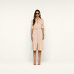 CALLEN SHIRT DRESS IN BISCUIT