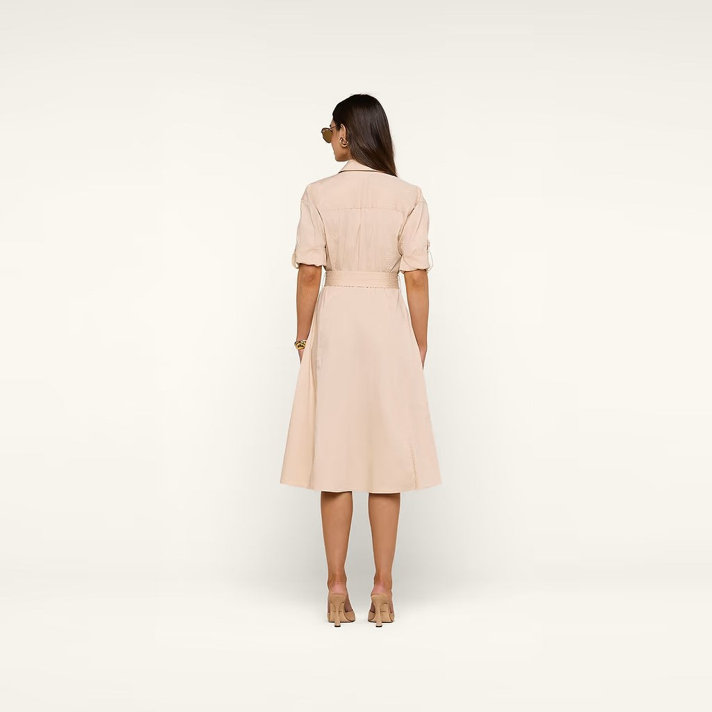 CALLEN SHIRT DRESS IN BISCUIT