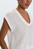BECK OPEN KNIT CROPPED SWEATER