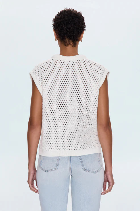 BECK OPEN KNIT CROPPED SWEATER