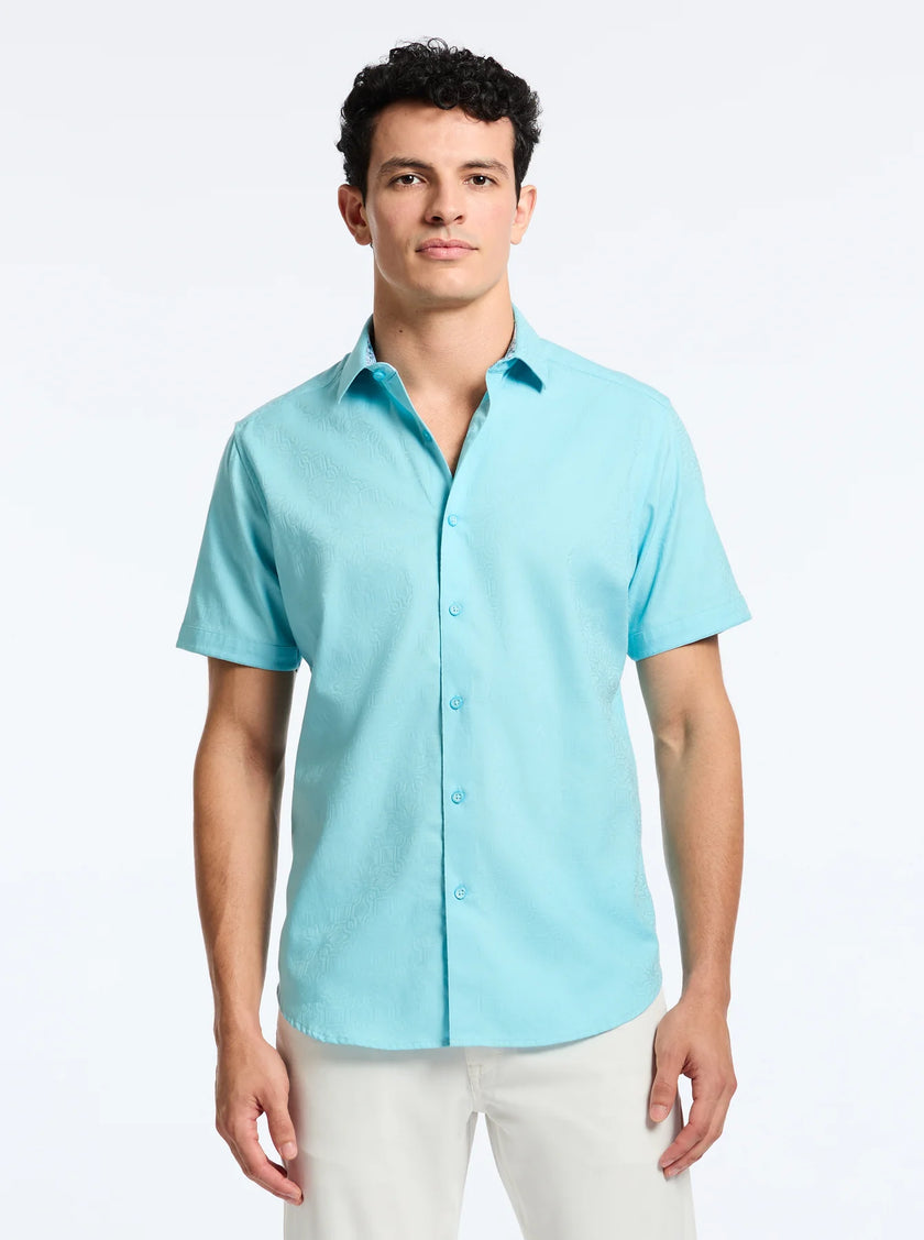 ODYSSEY SHORT SLEEVE BUTTON DOWN SHIRT