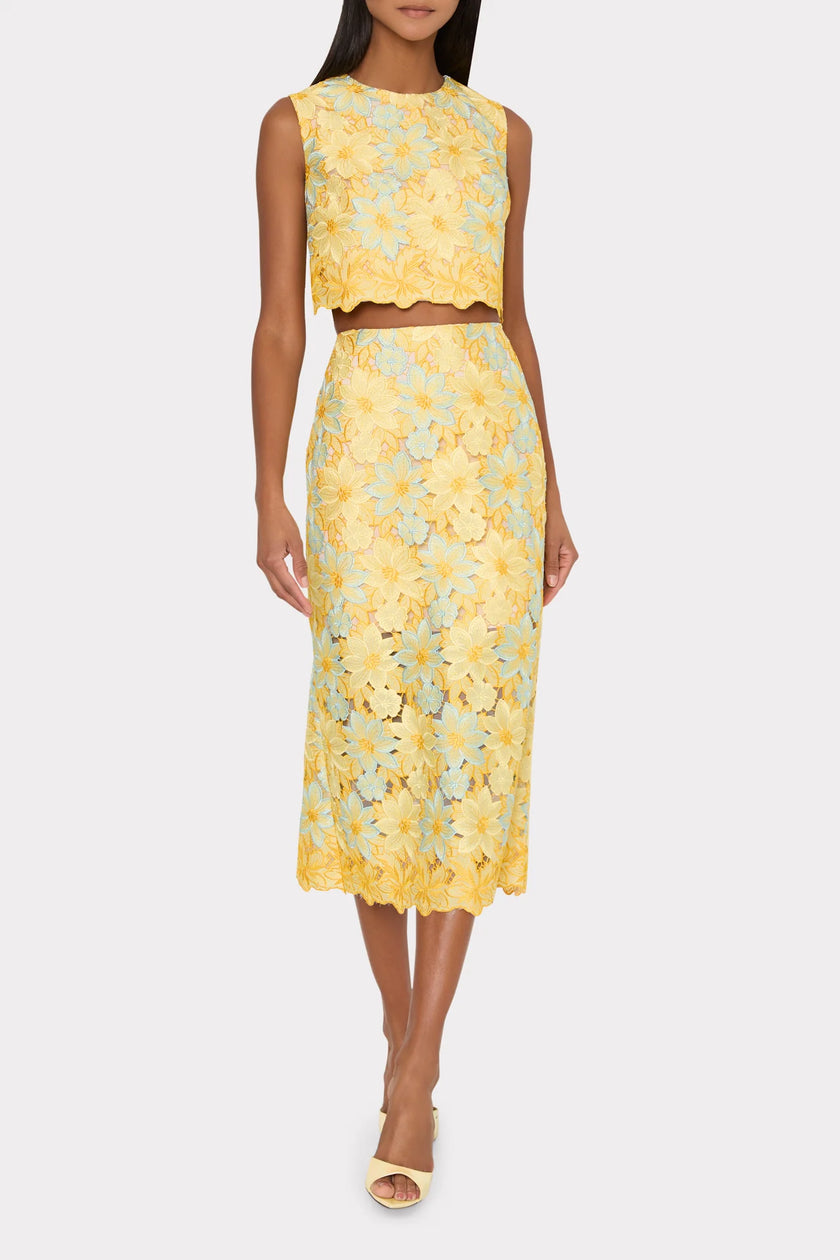 ALANI LACE MIDI SKIRT