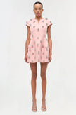 BETHANIE TWILL EMBELLISHED MINI DRESS