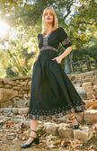 ESTE COTTON POPLIN MIDI DRESS