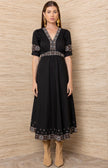 ESTE COTTON POPLIN MIDI DRESS