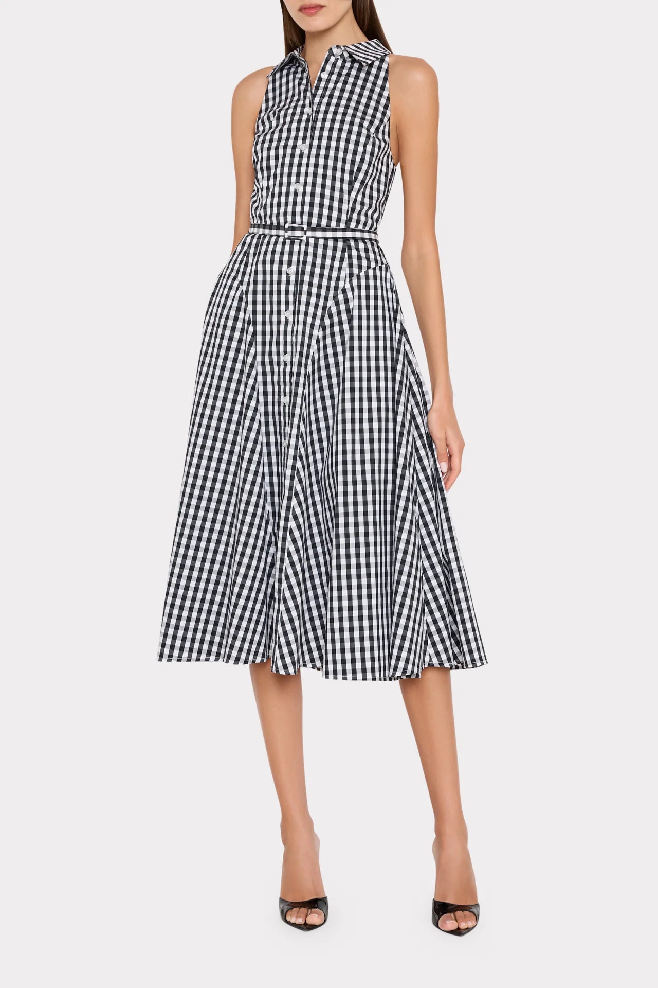MAXINE GINGHAM MIDI DRESS
