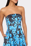 WINONA FLOWER STRAPLESS DRESS