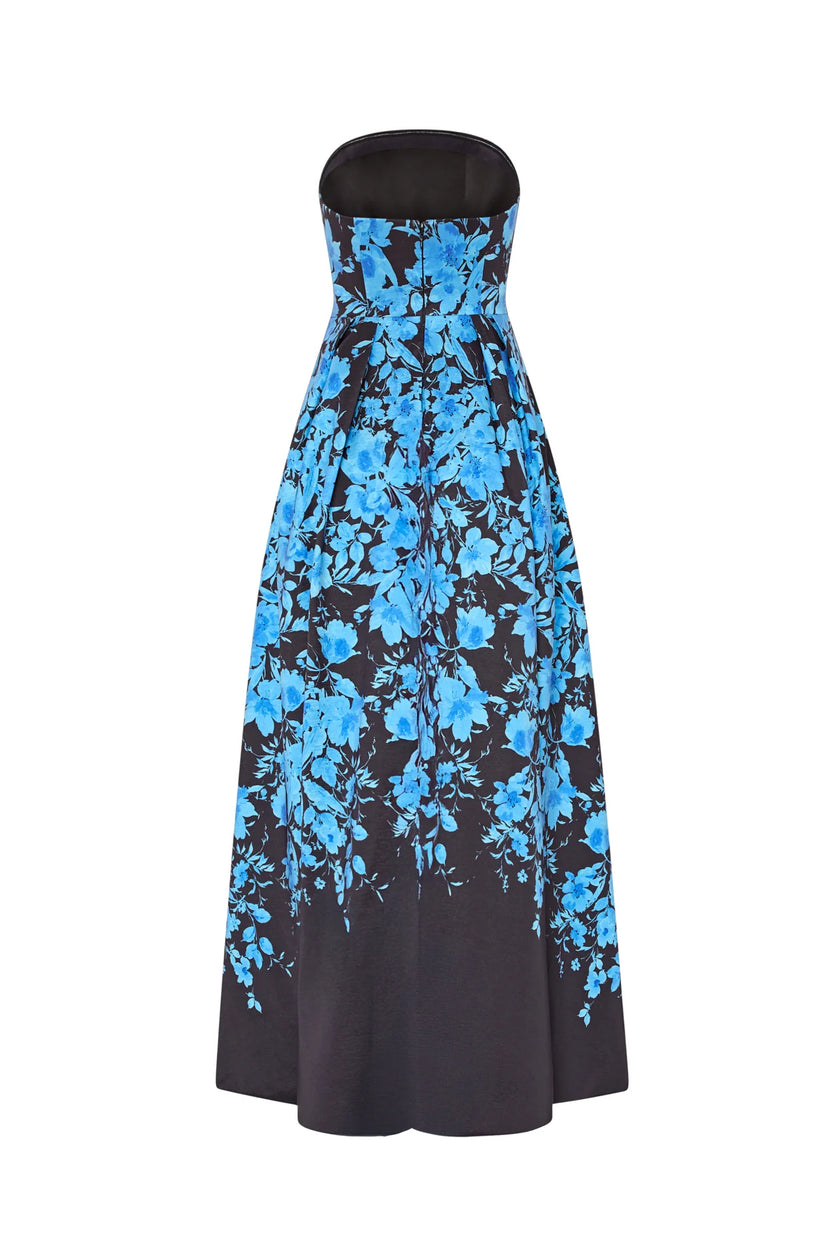 WINONA FLOWER STRAPLESS DRESS