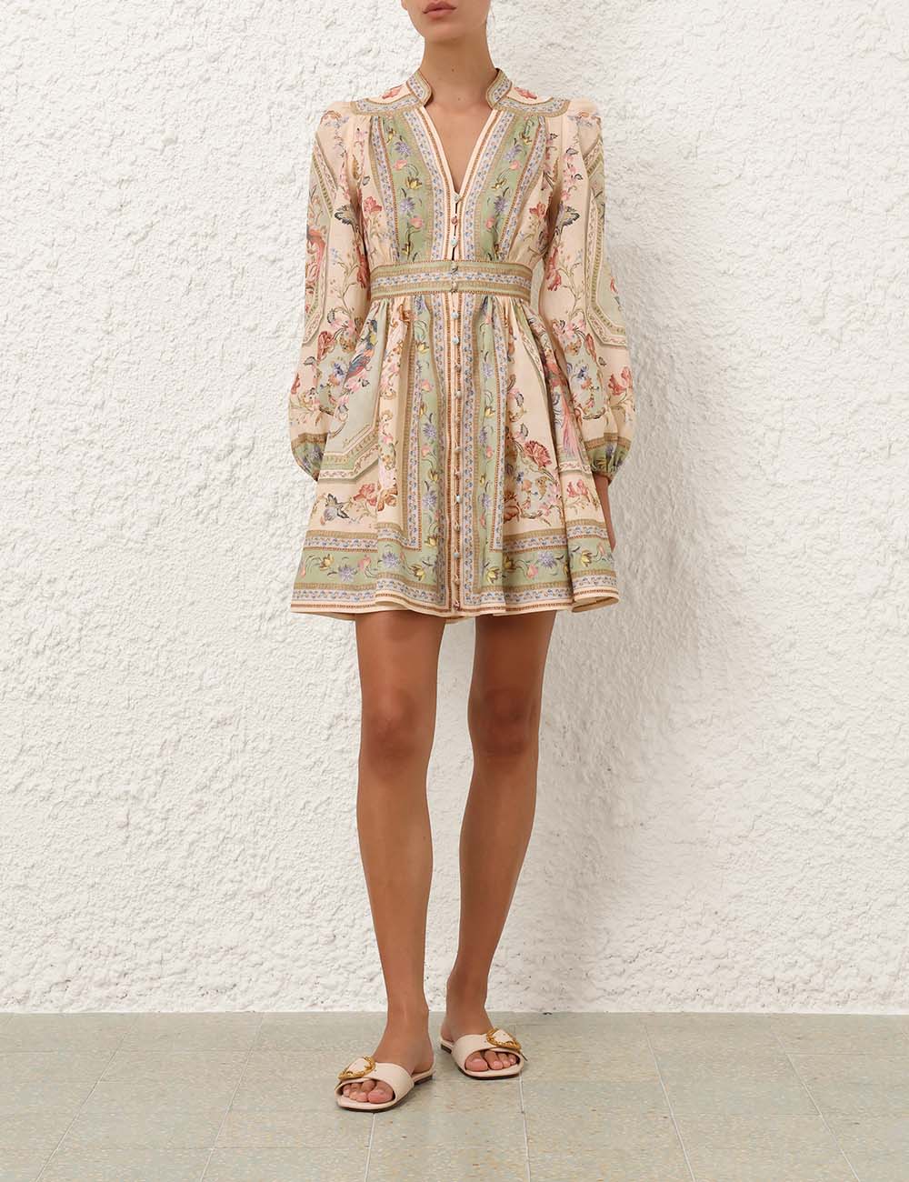 ROSELIGHT PLUNGE MINI DRESS