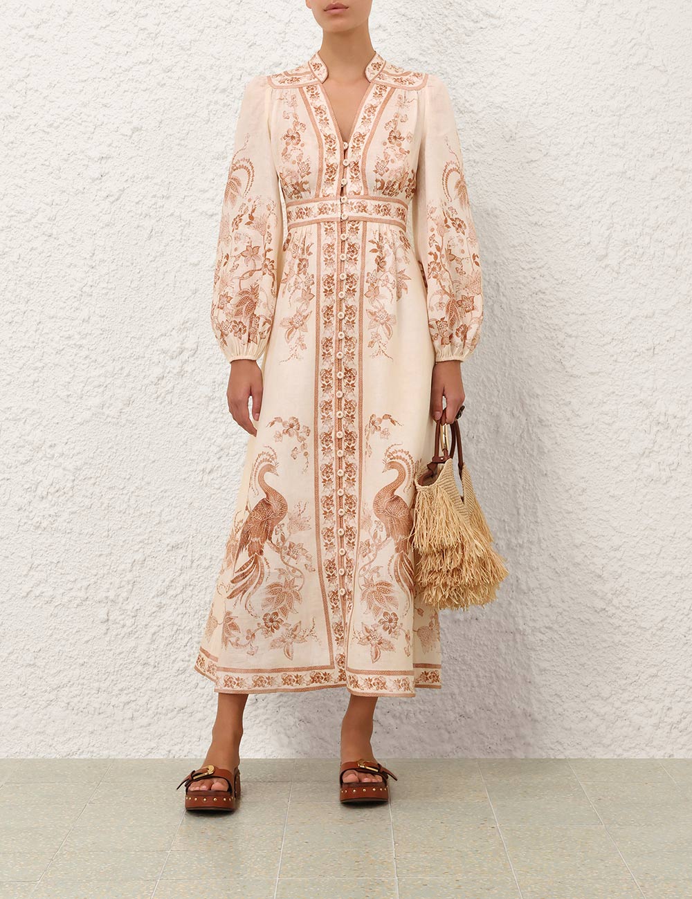 INDRA PLUNGE MIDI DRESS