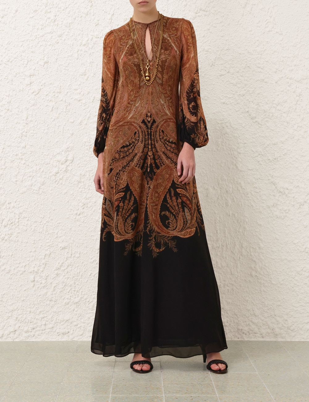 HYPNOTIC CAPED MAXI DRESS