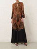 HYPNOTIC CAPED MAXI DRESS