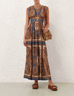 MAHON WAISTED MAXI DRESS