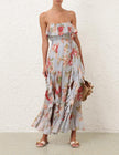 ROSELIGHT FRILL MAXI DRESS