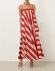 ROSELIGHT STRIPE MAXI DRESS