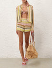 INDRA STRIPE CROCHET CARDIGAN