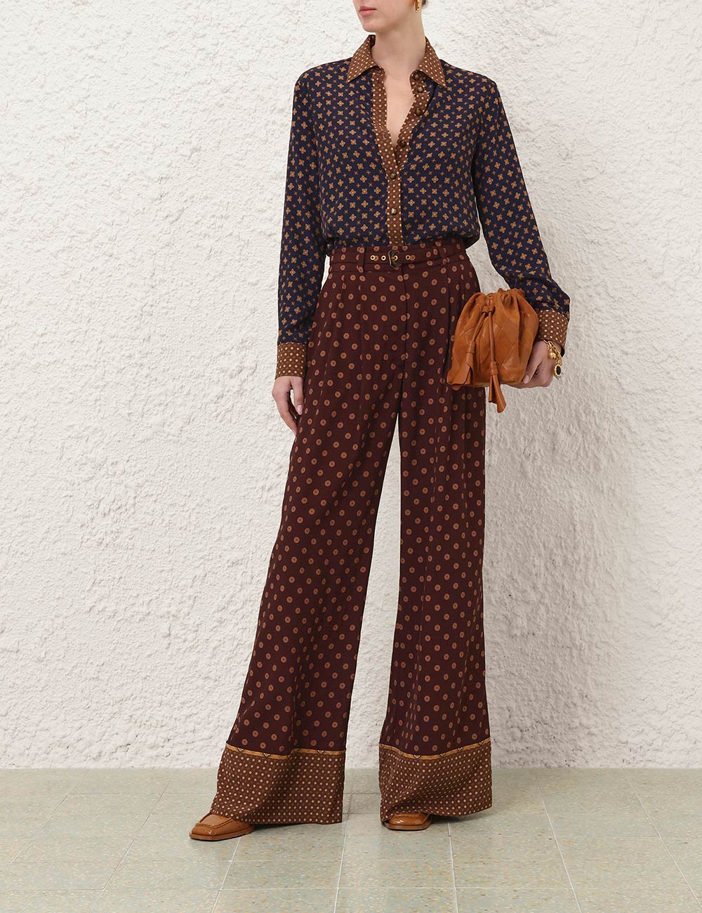 RELAXED SHIRT IN MULTI GEO PRINT