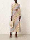 HALLIDAY BIAS LONG DRESS