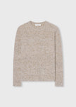FITTED LONG SLEEVE KNIT IN WOOL CASHMERE