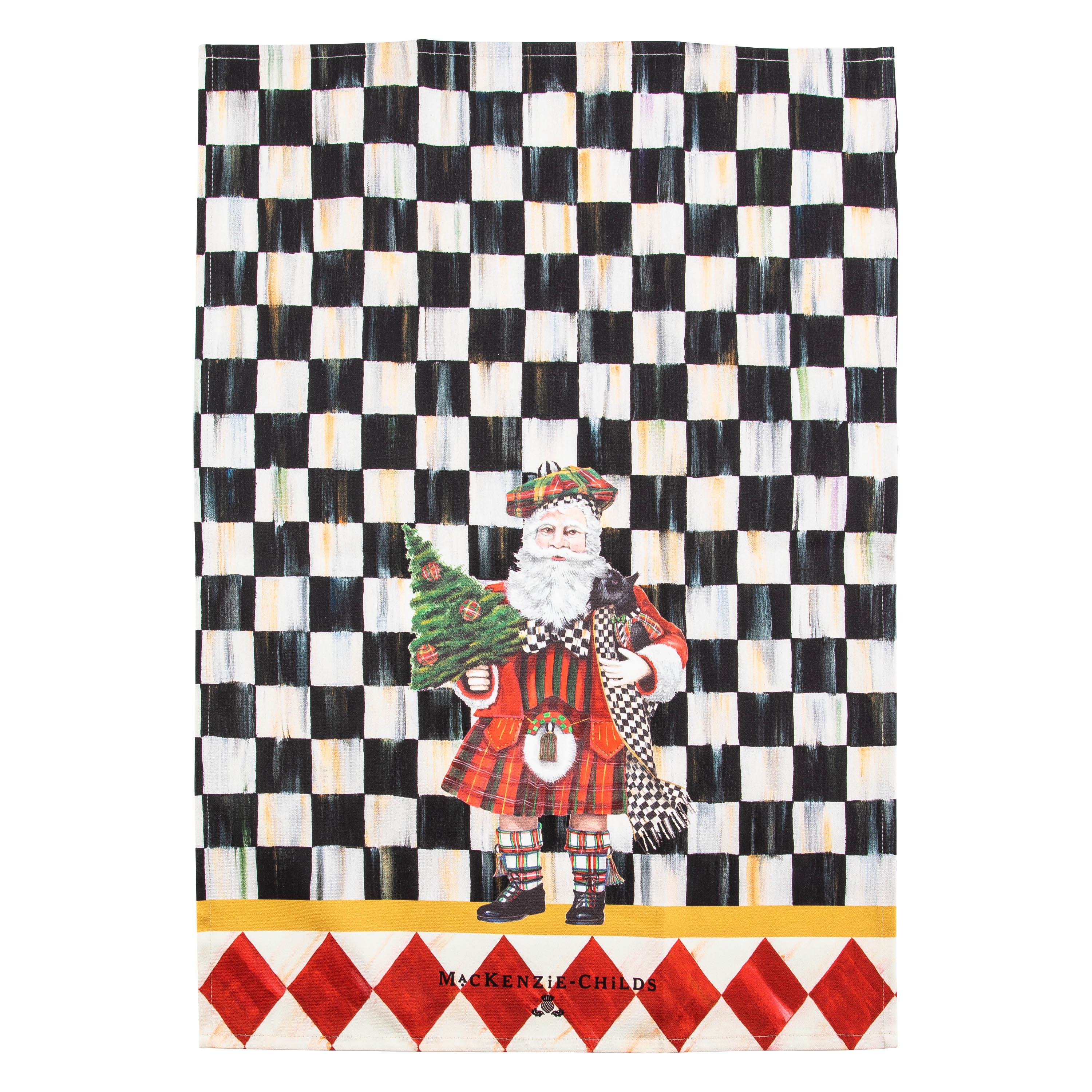 SCOTTISH SANTA DISH TOWEL