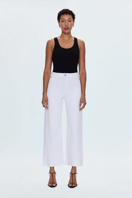 PENNY HIGH RISE WIDE LEG JEAN IN BLIZZARD