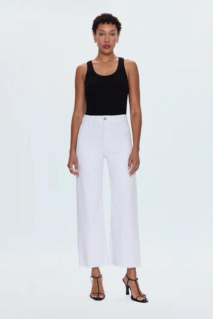 PENNY HIGH RISE WIDE LEG JEAN IN BLIZZARD