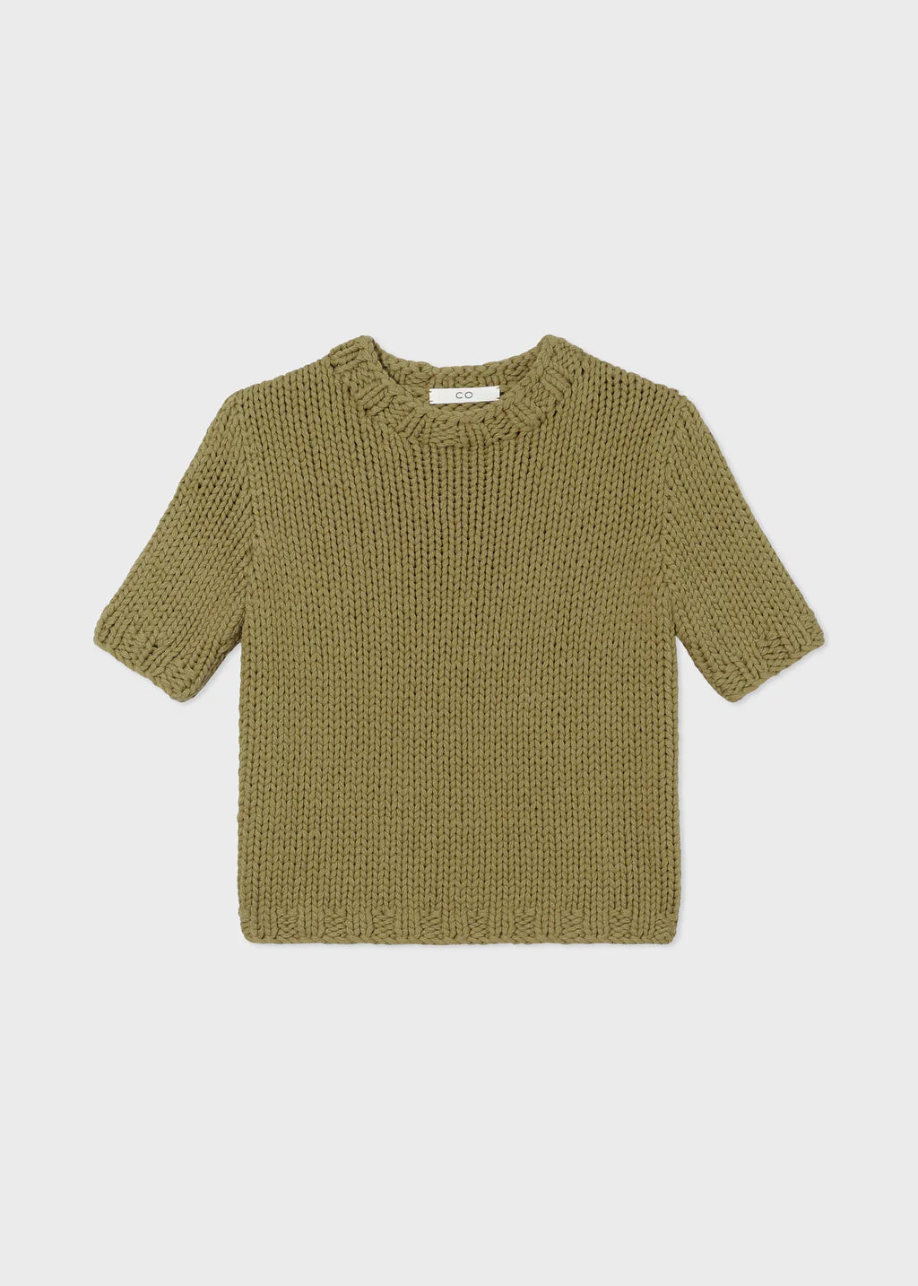 FITTED SWEATER IN COTTON KNIT