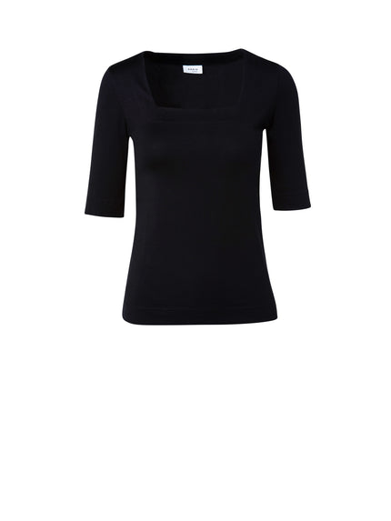 SQUARE NECK JERSEY TOP