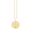 EVIL EYE LUCK COIN CHAIN NECKLACE