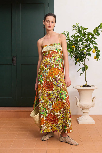 LANA SQUARE NECK DAY DRESS