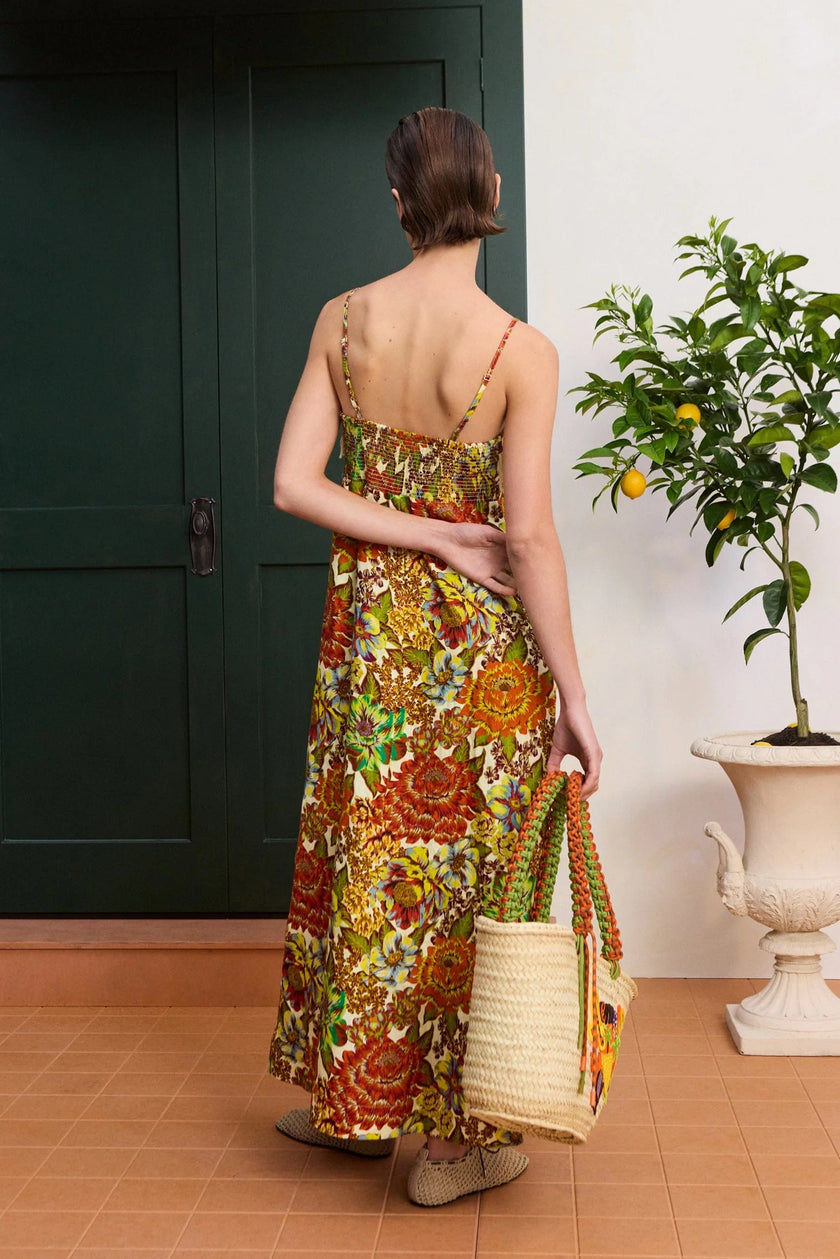 LANA SQUARE NECK DAY DRESS