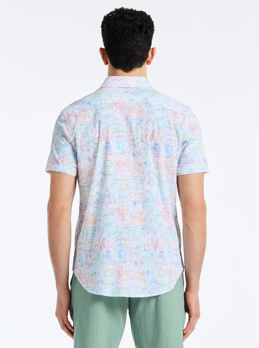 PASSPORT SHORT SLEEVE BUTTON DOWN SHIRT