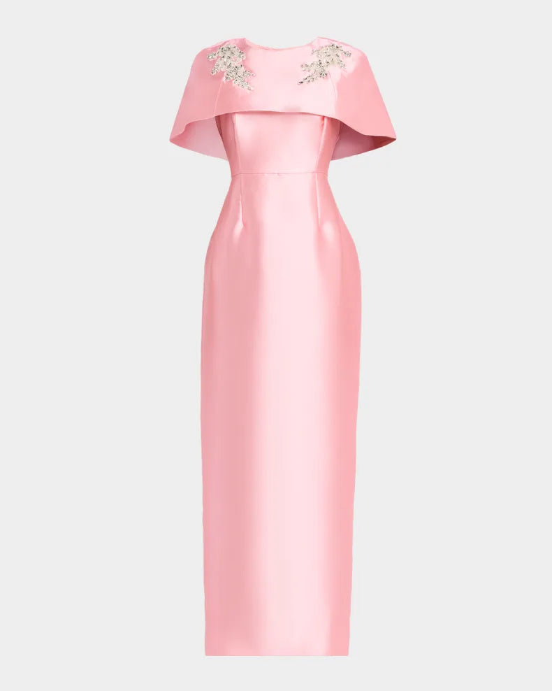 EVE CONVERTIBLE CAPE GOWN IN PRIMROSE