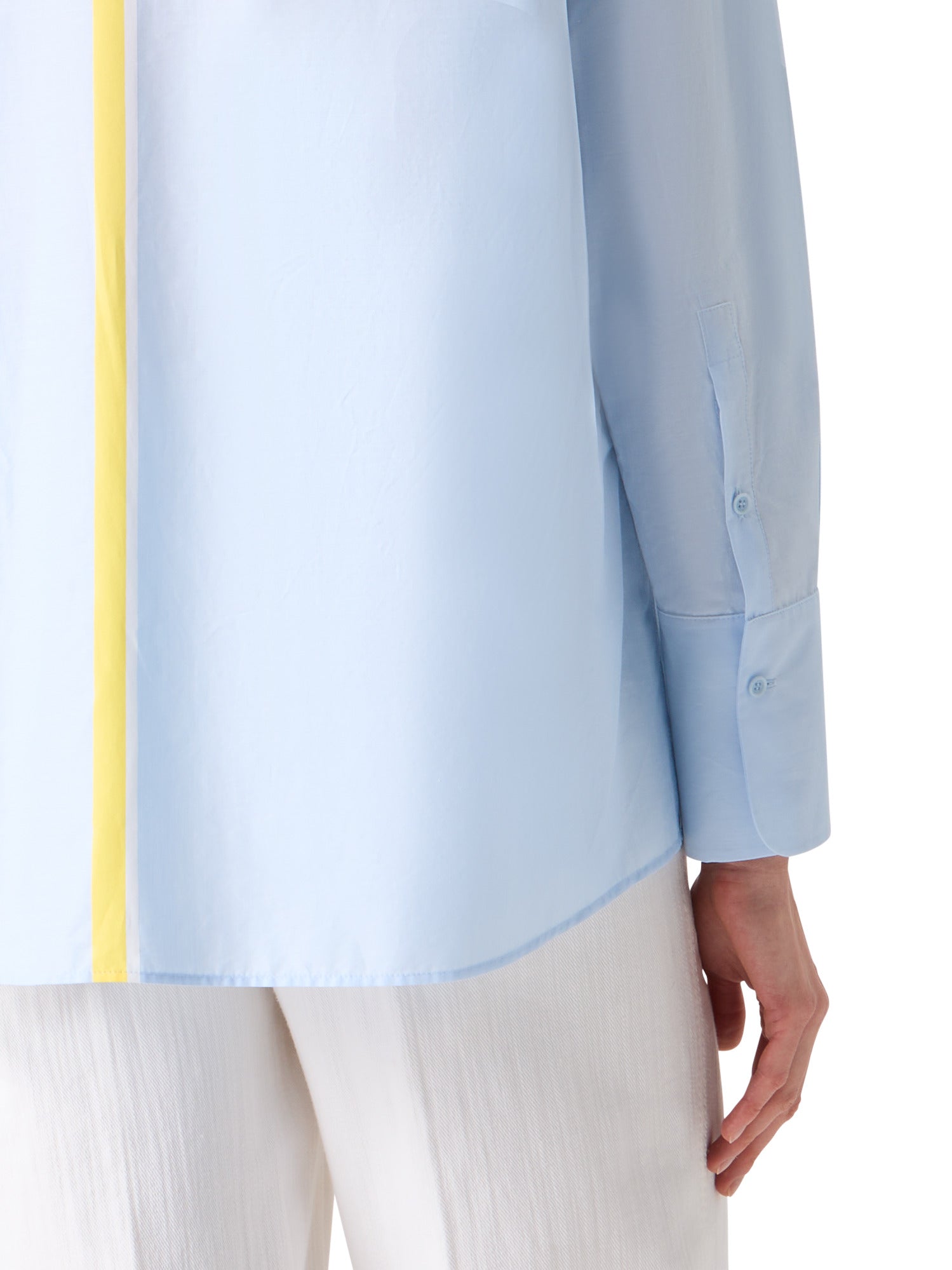 STRIPED COTTON TUNIC BLOUSE