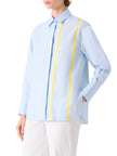 STRIPED COTTON TUNIC BLOUSE