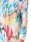 SCRIBBLE PRINT COTTON POLIN TUNIC BLOUSE