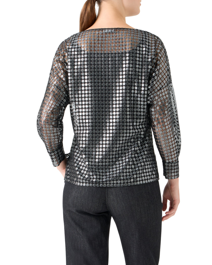 METALLIC DOT BLOUSE
