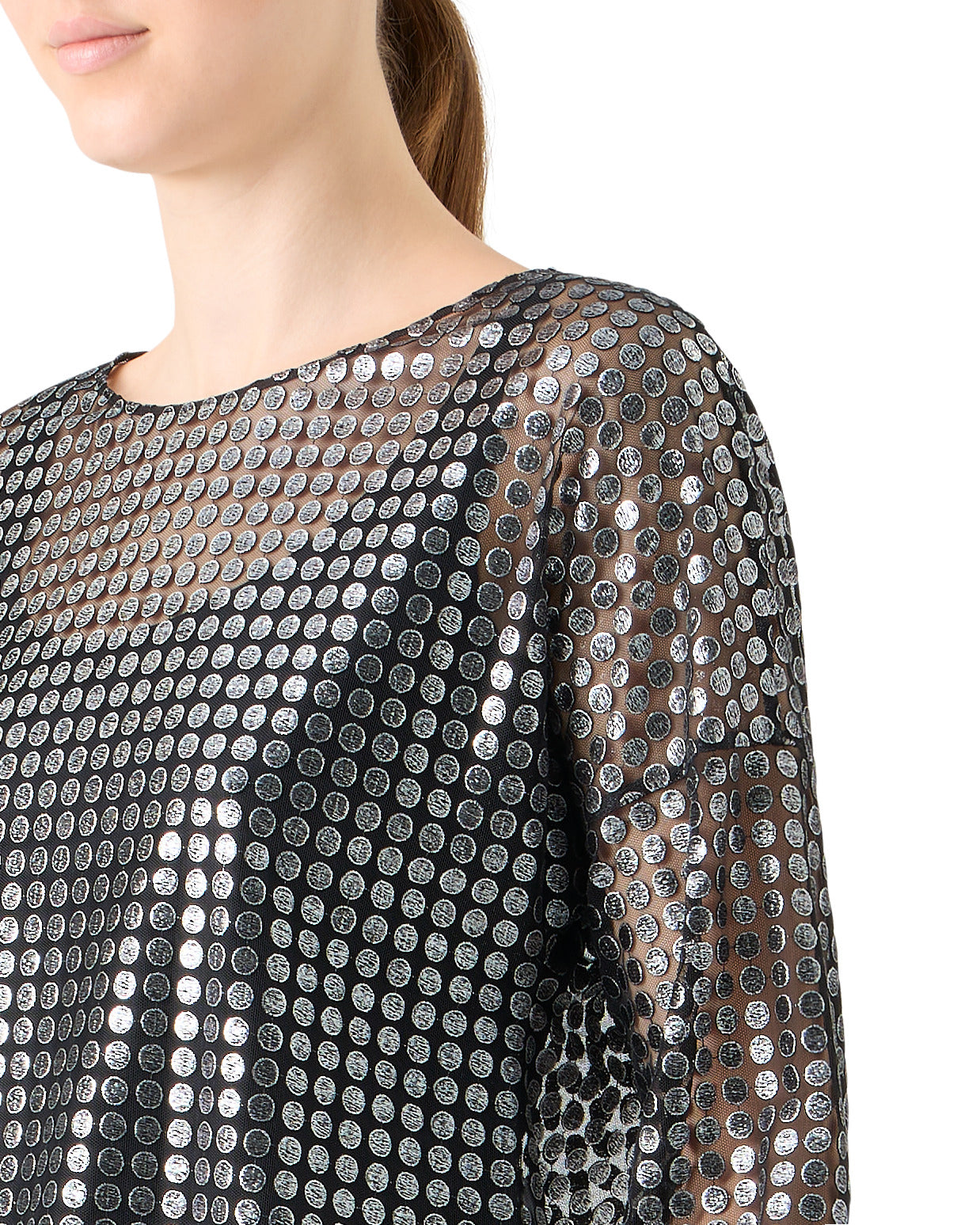 METALLIC DOT BLOUSE