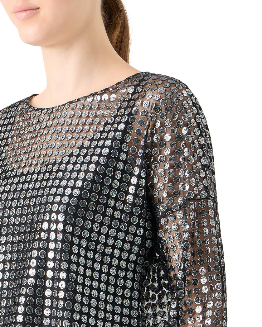 METALLIC DOT BLOUSE