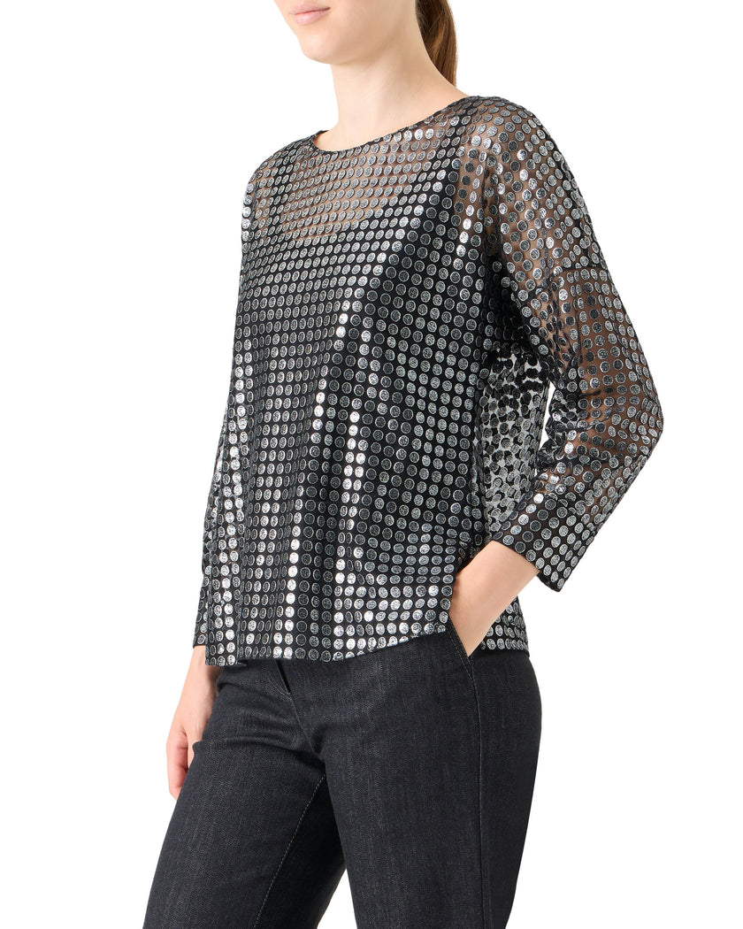 METALLIC DOT BLOUSE