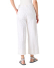 CHIARA FRINGED COTTON STRAIGHT LEG ANKLE PANTS