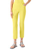 FRANCA PINTUCK COTTON SLIM LEG ANKLE PANTS IN LEMON ZING